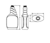 MILLENNIUM TWIST GRIP (R) SPRAYER OVAL from Plastic Bottle Corporation
